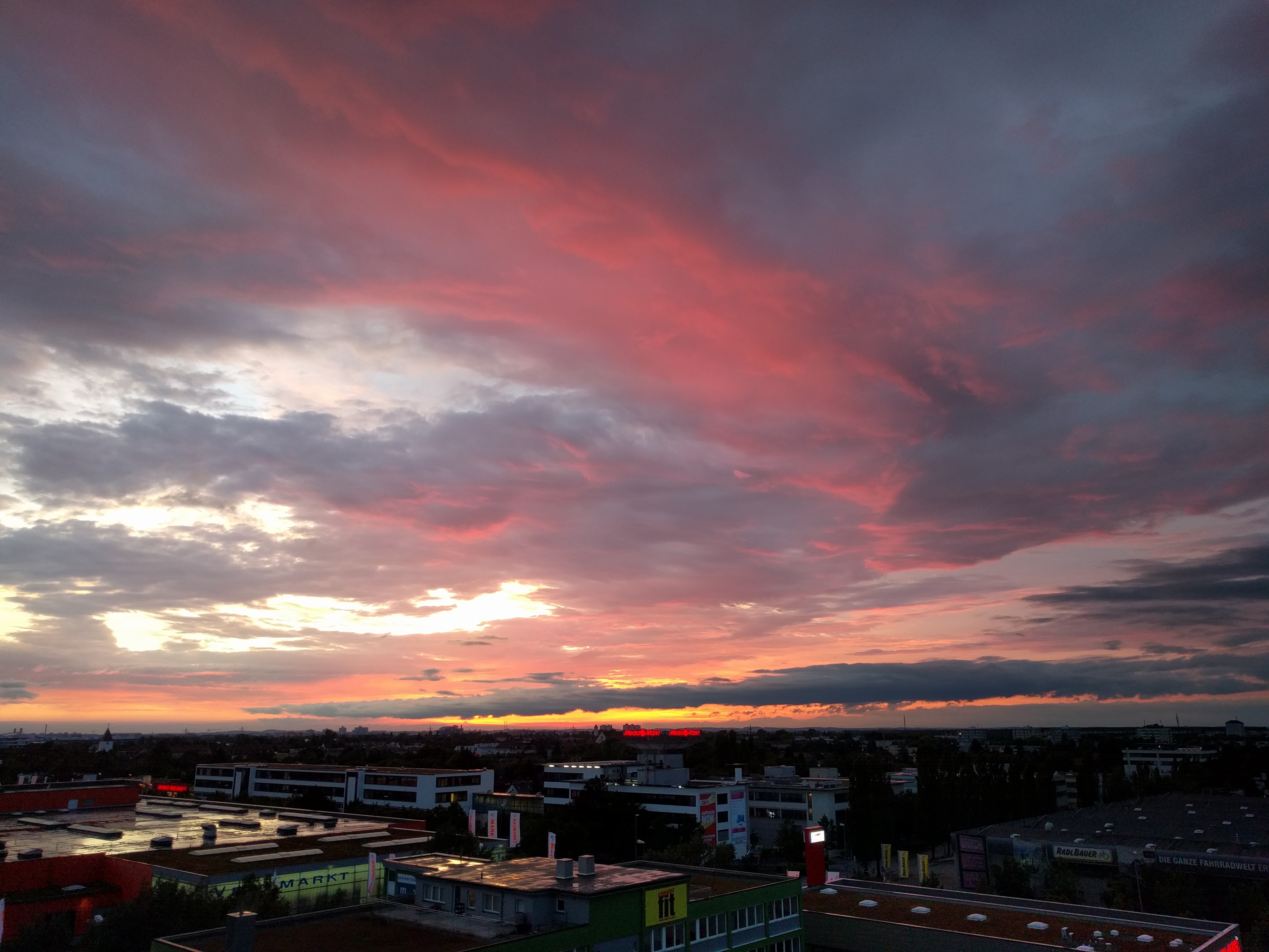 Sonnenuntergang nach getaner Arbeit